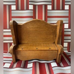 Wooden Miniature Doll or Trinket Bench